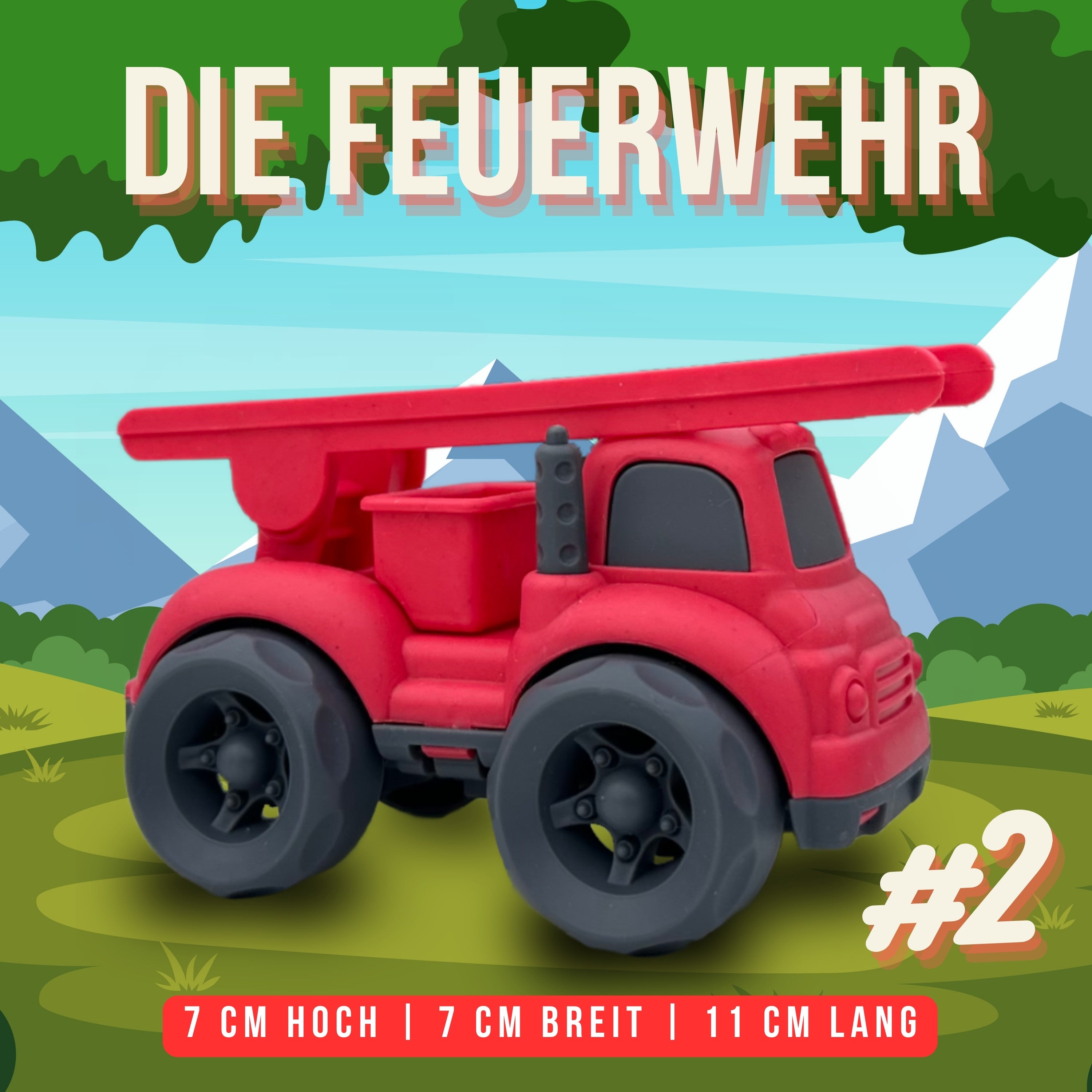 Bio-Play umweltfreundlich hergestelltes Feuerwehr Auto