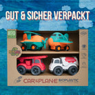 Spielzeug Auto und Flugzeug recyclebar gut und sicher verpackt