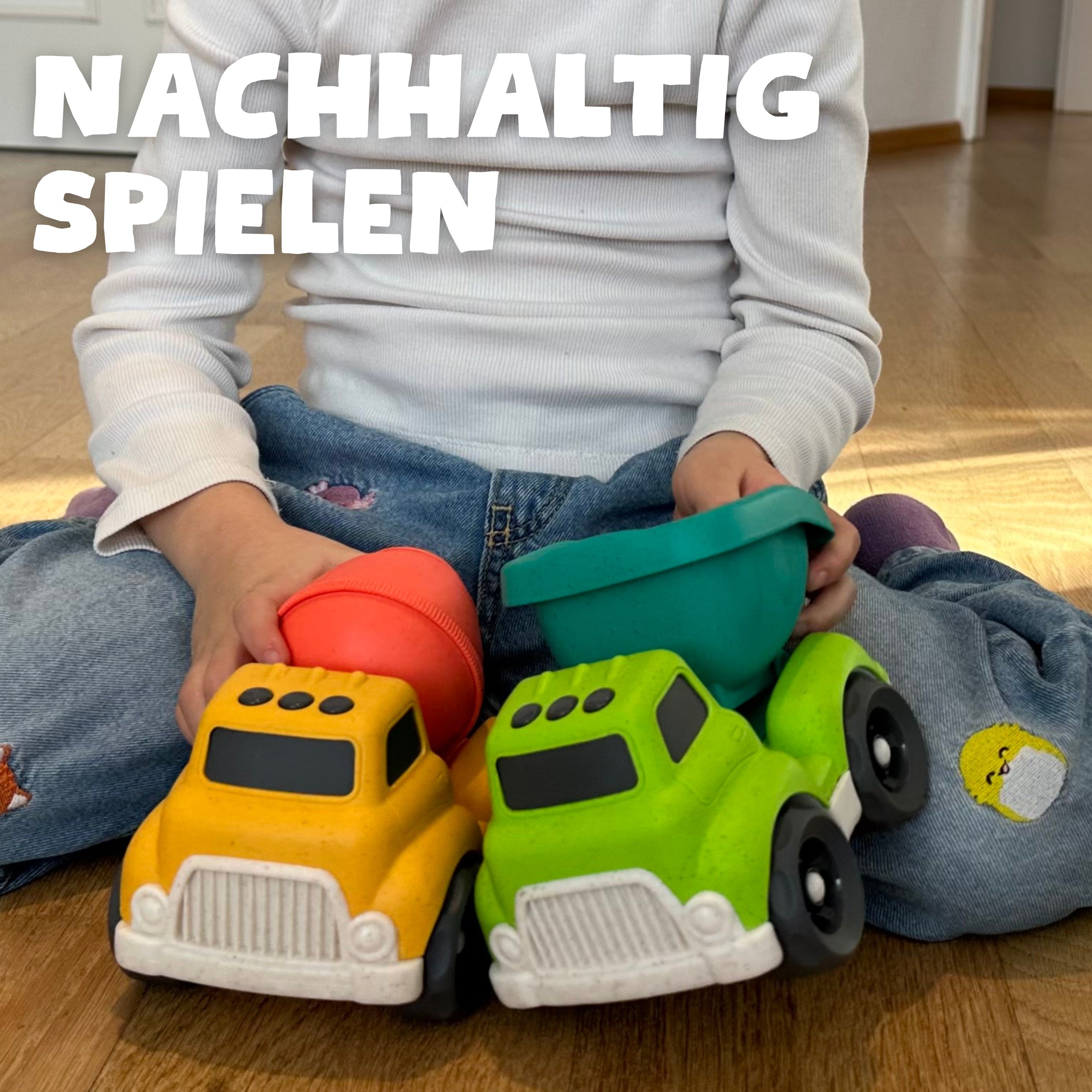 Nachhaltige Trucks aus Bioplastik – Gartenspielzeug für Kinder ab 2 Jahre