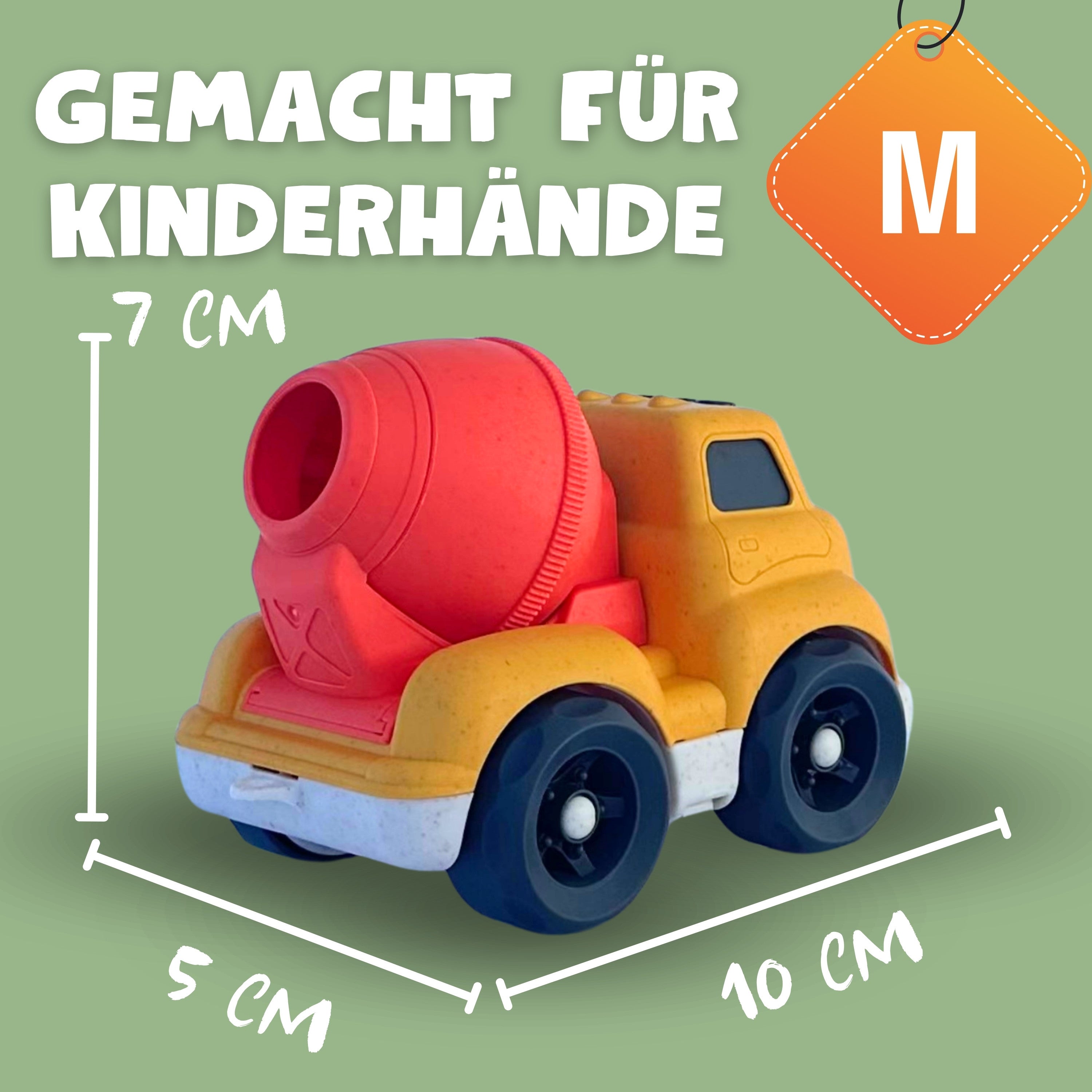 Gemacht für Kinderhände, aus Bioplastik für nachhaltigen Spielspaß